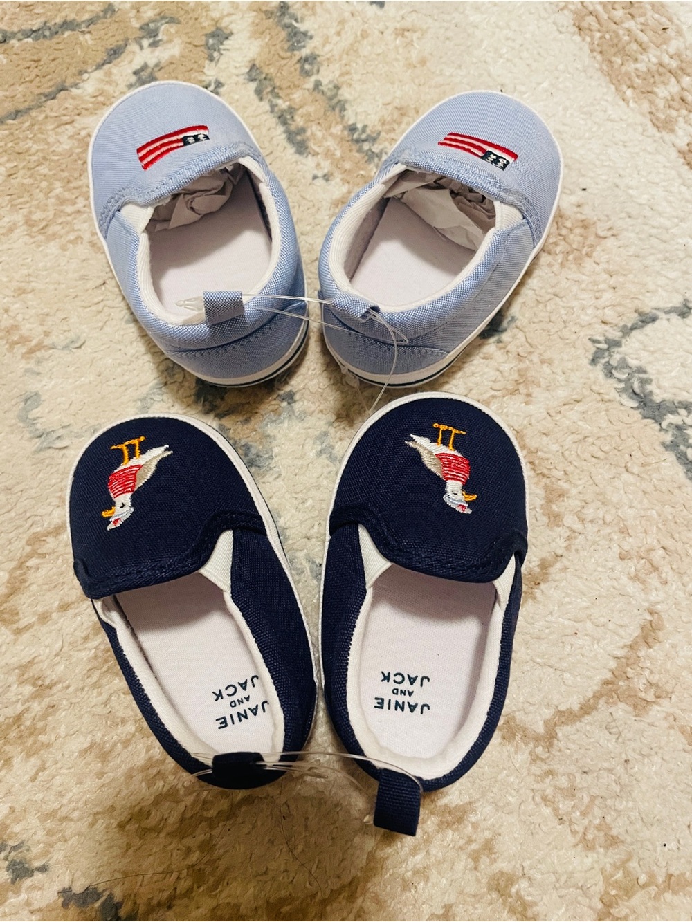 July 4th Janie and Jack Kids Sneakers  - Blue, Navy Crib Shoe Saddle Shoes